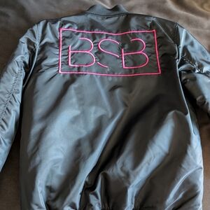 Backstreet Boys BSB Black Bomber Jacket